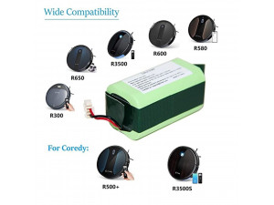 Батерия за прахосмукачка робот Coredy R300 R500+ R550 R580 R650 R750 R3500 2600mAh